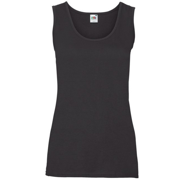 Fruit of the Loom Dames valueweight vest top UTFK2094_black large