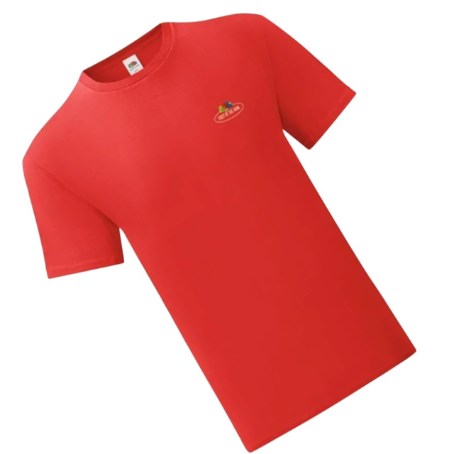 Fruit of the Loom Heren vintage logo bedrukt t-shirt UTFK2087_red large