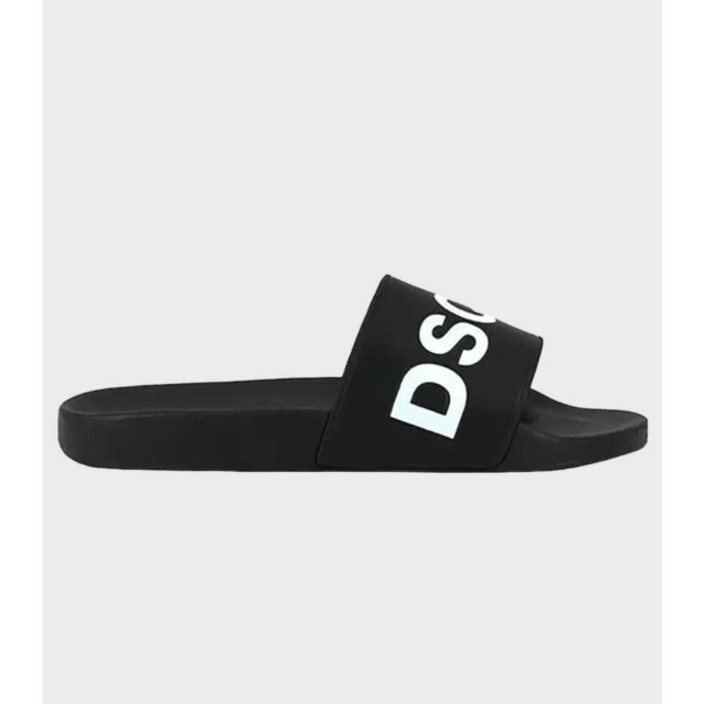 Dsquared2 Slipper logo wit Dsquared2 Slipper Logo Zwart Wit large