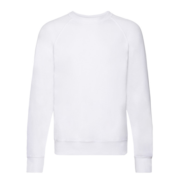 Fruit of the Loom Heren lichtgewicht raglan trui UTFK3269_white large