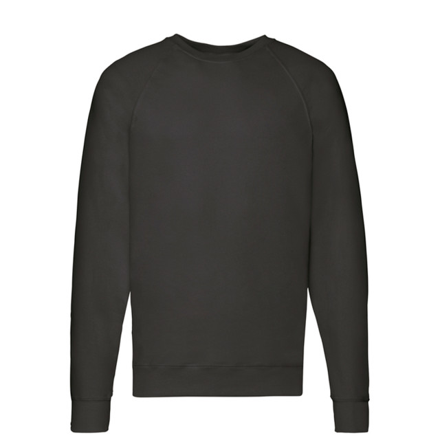 Fruit of the Loom Heren lichtgewicht raglan trui UTFK3269_black large