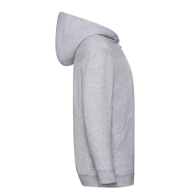Fruit of the Loom Kinder/kids classic heather full zip hoodie UTFK3262_heathergrey large