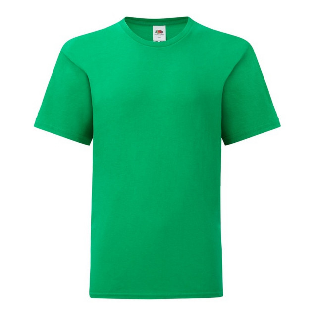 Fruit of the Loom Effen kinder/kids iconic 150 t-shirt UTFK3251_kellygreen large