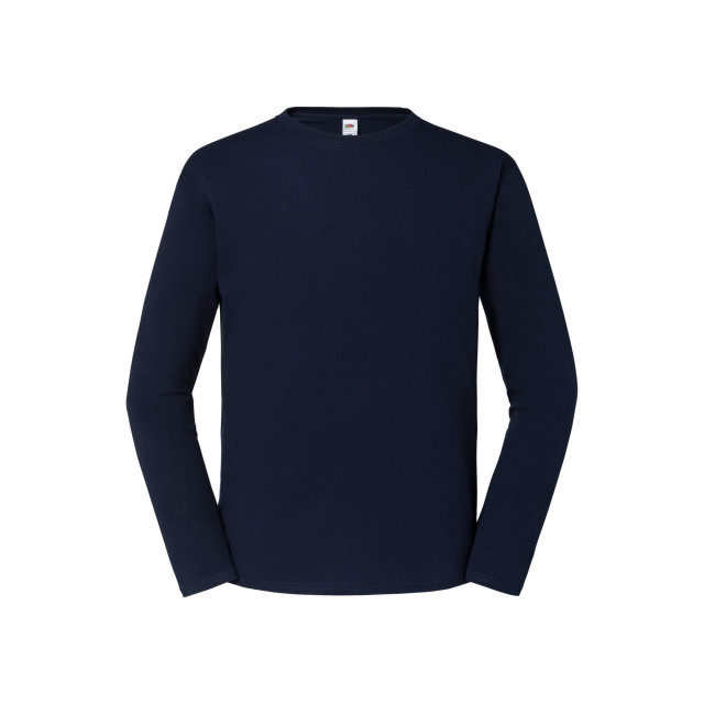 Fruit of the Loom Heren iconic 195 premium ringspun cotton t-shirt met lange mouwen UTFK3196_deepnavy large