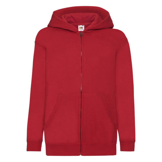 Fruit of the Loom Kinder/kids klassiek jasje met capuchon UTFK3209_red large