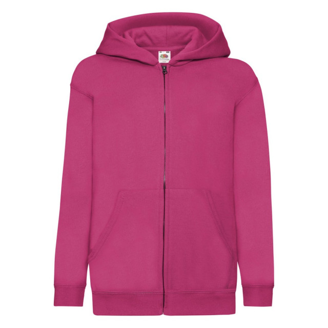 Fruit of the Loom Kinder/kids klassiek jasje met capuchon UTFK3209_fuchsia large