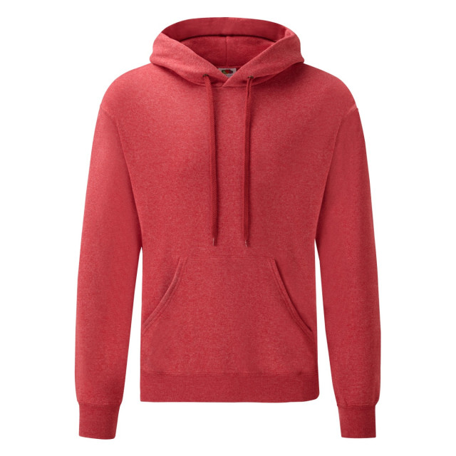Fruit of the Loom Heren klassieke hoodie UTFK3165_heatherred large