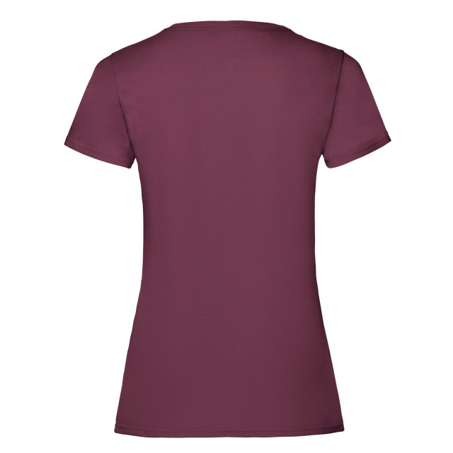 Fruit of the Loom Dames valueweight t-shirt UTFK3173_burgundy large