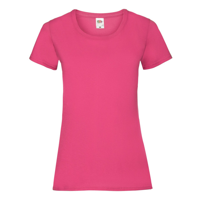 Fruit of the Loom Dames valueweight t-shirt UTFK3173_fuchsia large