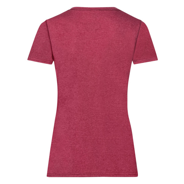 Fruit of the Loom Dames valueweight t-shirt UTFK3173_heatherred large