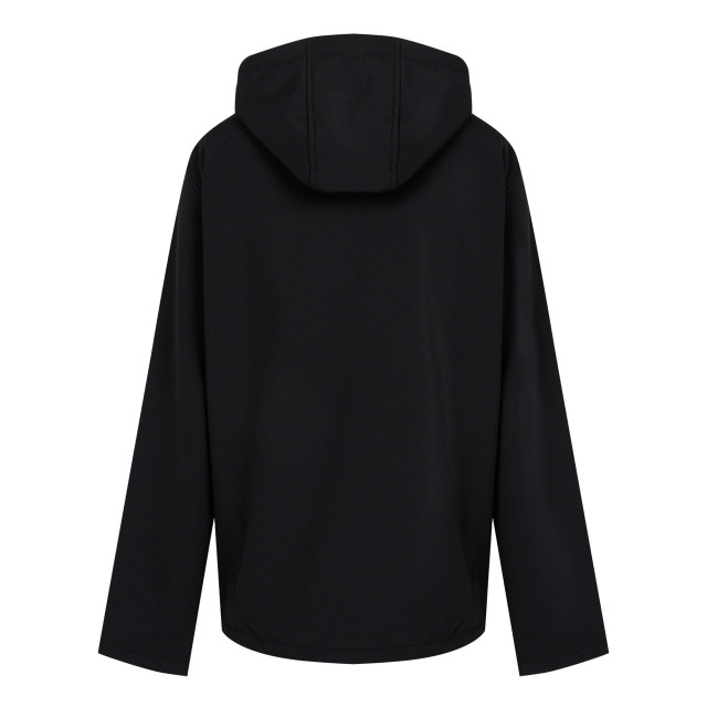 Regatta Heren navigate dubbellaags soft shell jacket met capuchon UTFK3122_blacklimegreen large