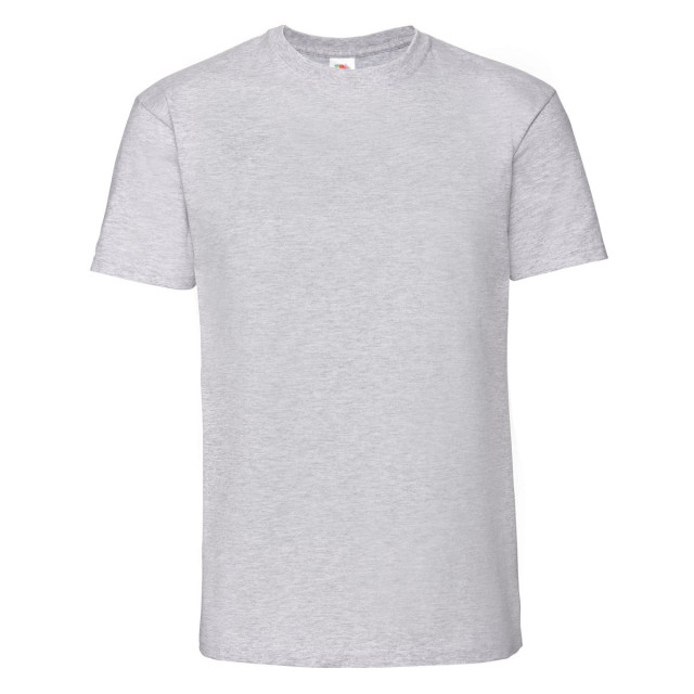 Fruit of the Loom Heren iconic 195 premium ringspun katoen t-shirt UTFK3157_heathergrey large