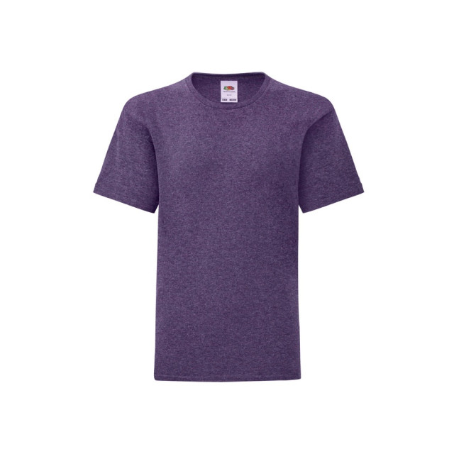 Fruit of the Loom Kinderen/kinderen iconic 150 polycotton t-shirt UTFK3112_heatherpurple large Fruit of the Loom Kinderen/kinderen iconic 150 polycotton t-shirt UTFK3112_heatherpurple large