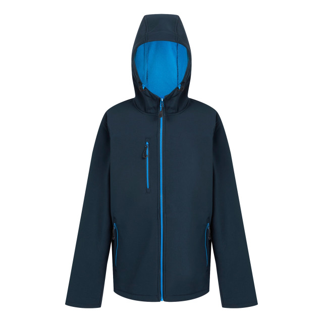 Regatta Heren navigate dubbellaags soft shell jacket met capuchon UTFK3122_navyfrenchblue large