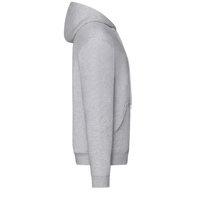 Fruit of the Loom Heren classic heather hooded jacket UTFK3054_heathergrey large