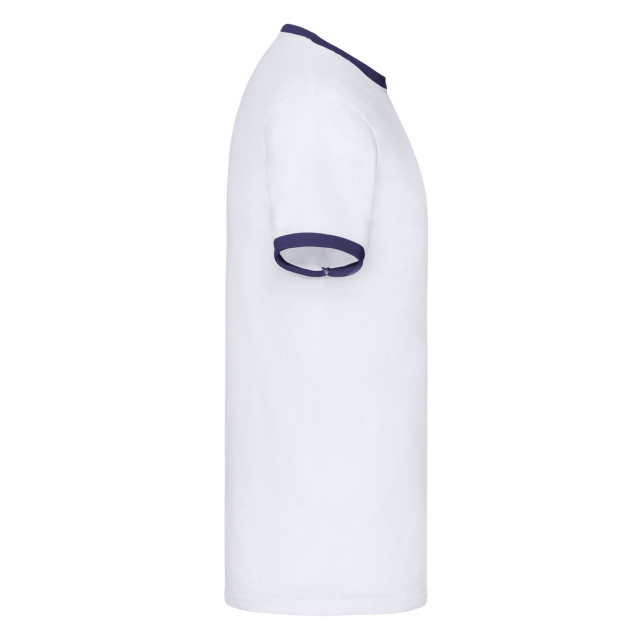 Fruit of the Loom Heren ringer t-shirt UTFK3029_whitenavy large