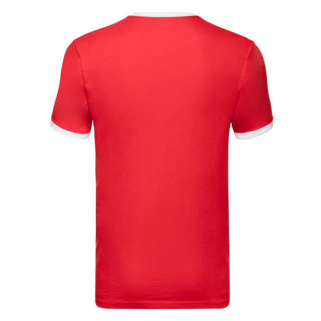 Fruit of the Loom Heren ringer t-shirt UTFK3029_redwhite large