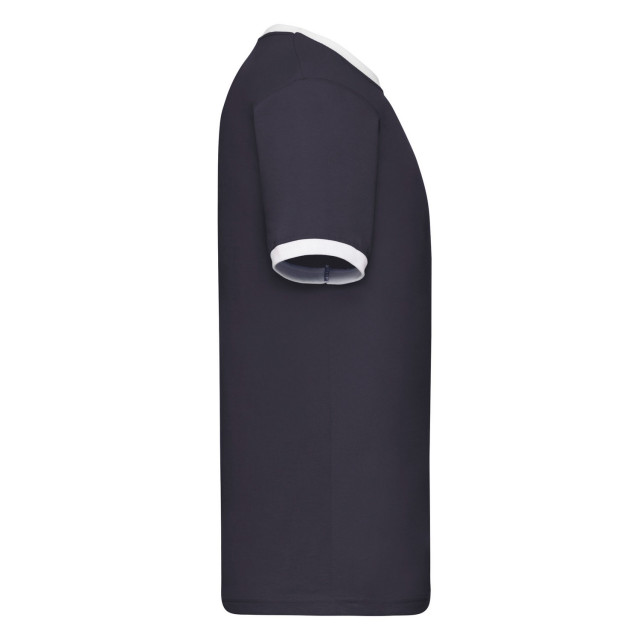 Fruit of the Loom Heren ringer t-shirt UTFK3029_navywhite large