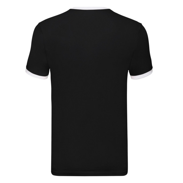 Fruit of the Loom Heren ringer t-shirt UTFK3029_blackwhite large