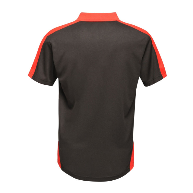 Regatta Herencontrast coolweave polo shirt UTFK2994_blackclassicred large