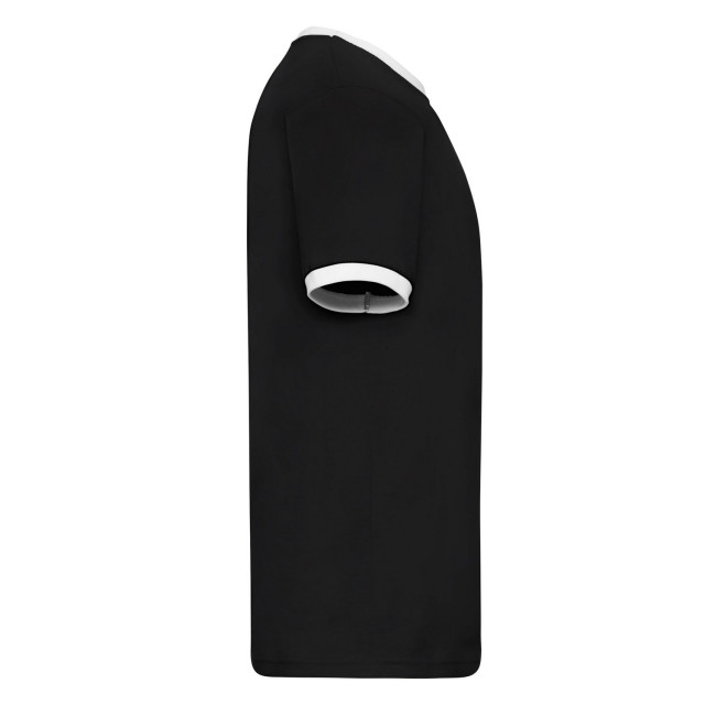 Fruit of the Loom Heren ringer t-shirt UTFK3029_blackwhite large