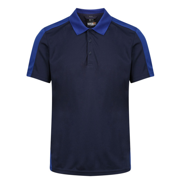 Regatta Herencontrast coolweave polo shirt UTFK2994_navynewroyal large