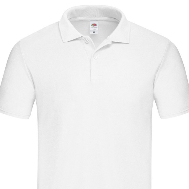 Fruit of the Loom Heren originele effen polo shirt UTFK3039_white large