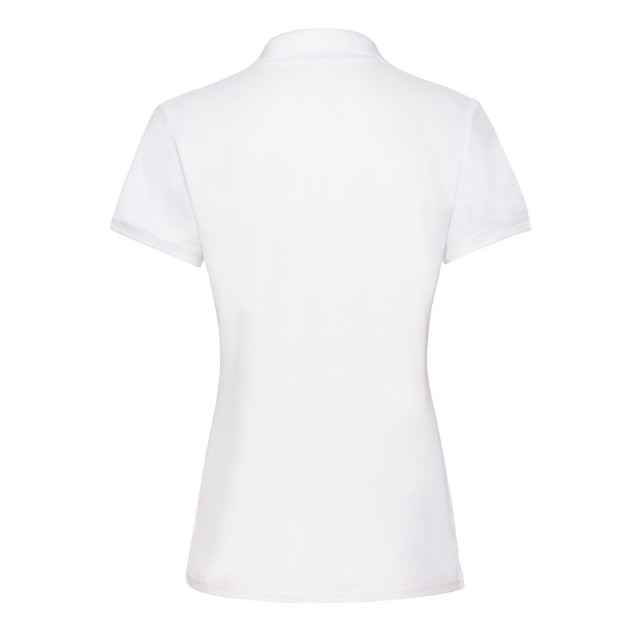 Fruit of the Loom Dames premium effen poloshirt UTFK3010_white large