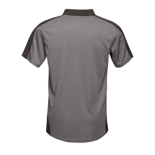 Regatta Herencontrast coolweave polo shirt UTFK2994_sealgreyblack large