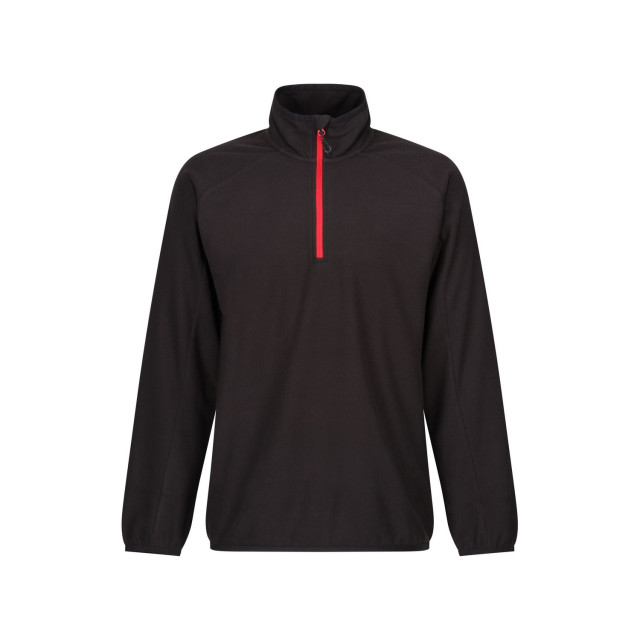 Regatta Heren navigate half zip fleece UTFK2984_blackclassicred large