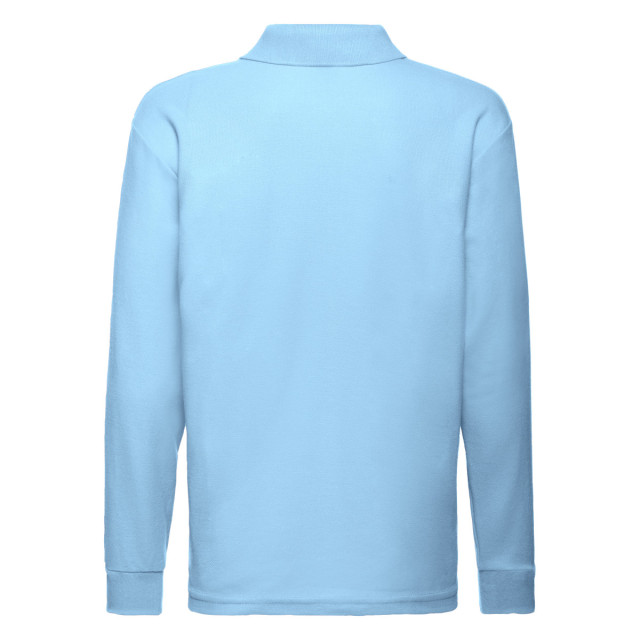 Fruit of the Loom Polo shirt met lange mouwen voor kinderen/kinderen UTFK2947_skyblue large