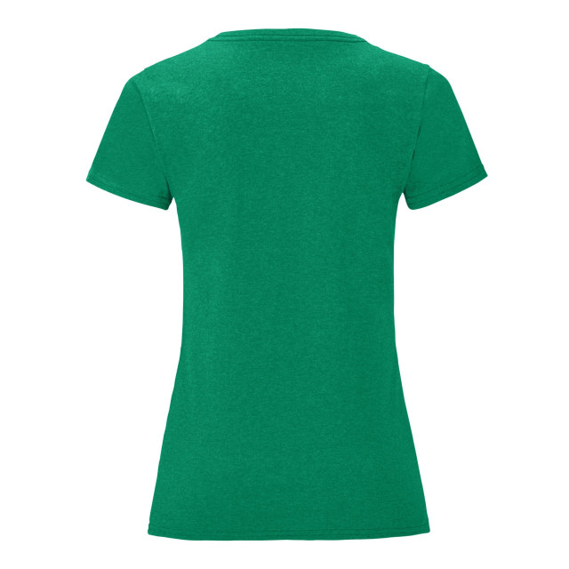 Fruit of the Loom Dames iconic heather t-shirt UTLT1500_heathergreen large