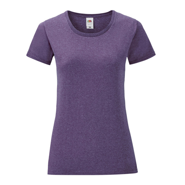 Fruit of the Loom Dames iconisch 150 t-shirt UTFK2930_heatherpurple large