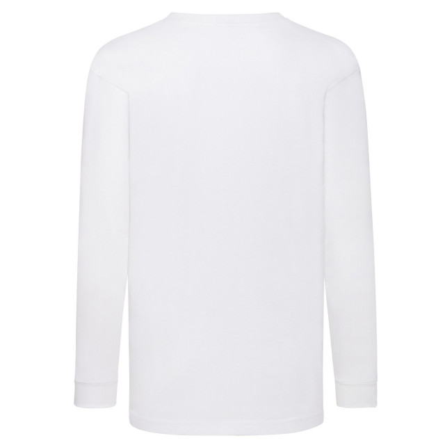 Fruit of the Loom Kinder/kids valueweight t-shirt met lange mouwen UTLT1705_white large