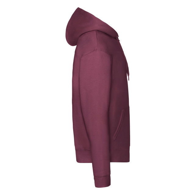 Fruit of the Loom Heren premium full zip hoodie UTFK2896_burgundy large
