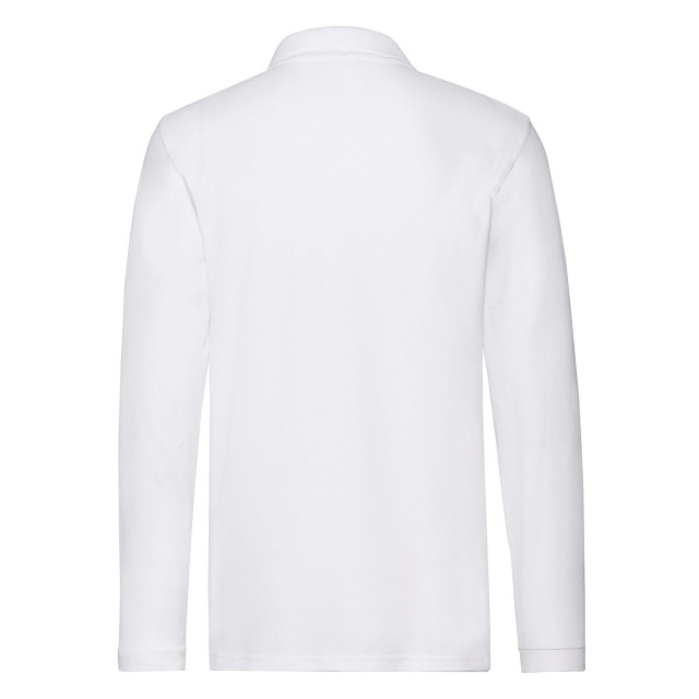 Fruit of the Loom Heren premium effen poloshirt met lange mouwen UTFK2835_white large