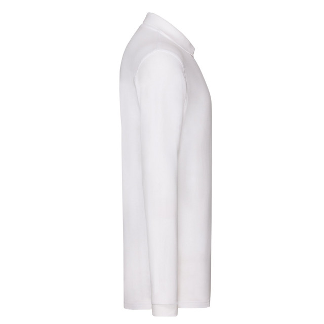 Fruit of the Loom Heren premium effen poloshirt met lange mouwen UTFK2835_white large