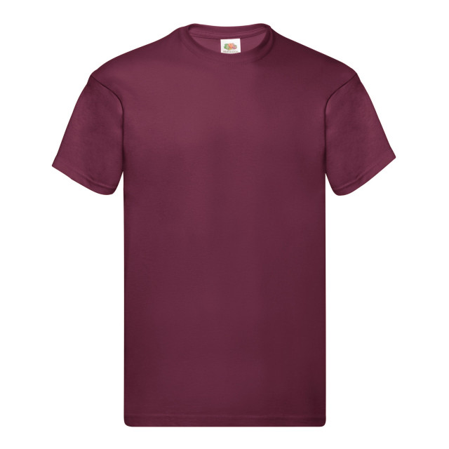 Fruit of the Loom Heren origineel t-shirt UTFK2910_burgundy large
