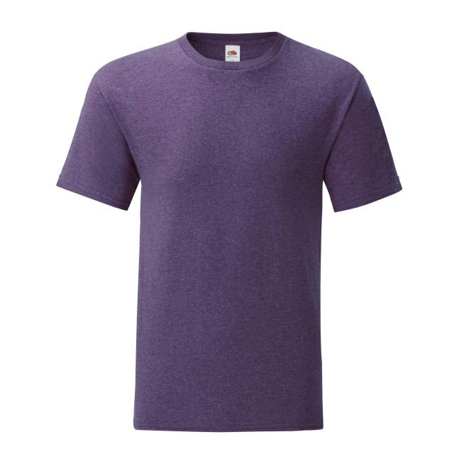 Fruit of the Loom Unisex adult iconic heather t-shirt UTLT1796_heatherpurple large