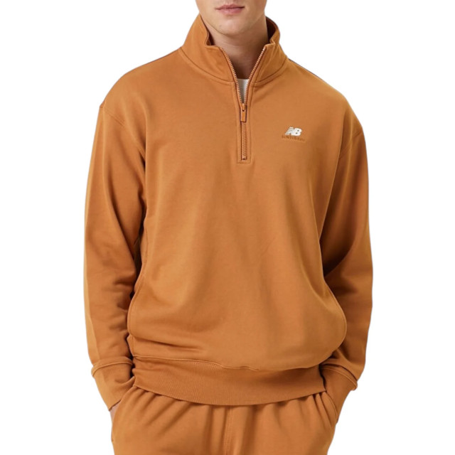 New Balance New Balance Bruin 1/4 Zipped Athletics Remastered French Terry Trui Sweaters Bruin New Balance Bruin 1/4 Zipped Athletics Remastered French Terry Trui large