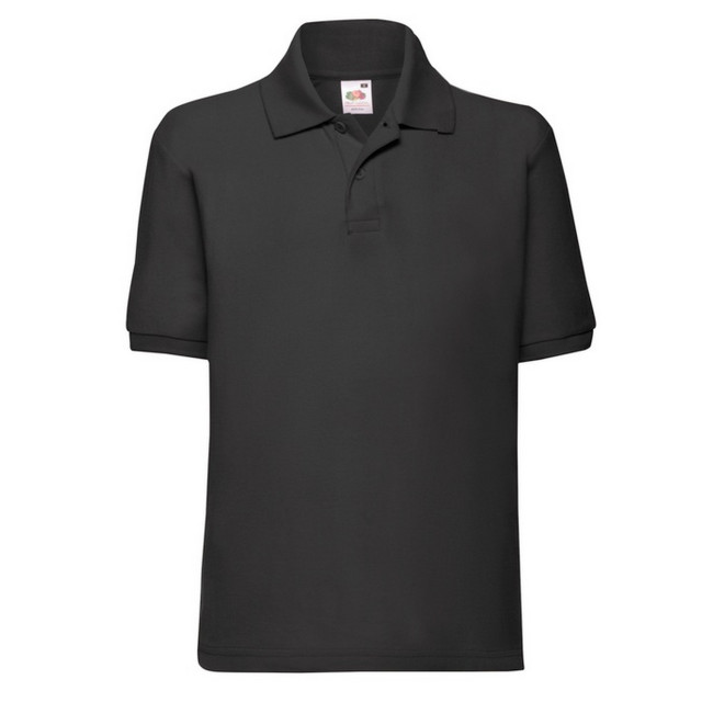 Fruit of the Loom Kinder/kinder 65/35 poloshirt UTFK2570_black large