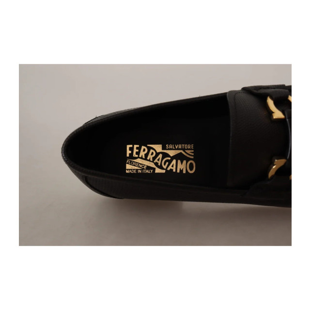 Ferragamo Kalfsleer moccasins loafers schoenen Salvatore Ferragamo Kalfsleer Moccasins Loafers Schoenen Zwart large