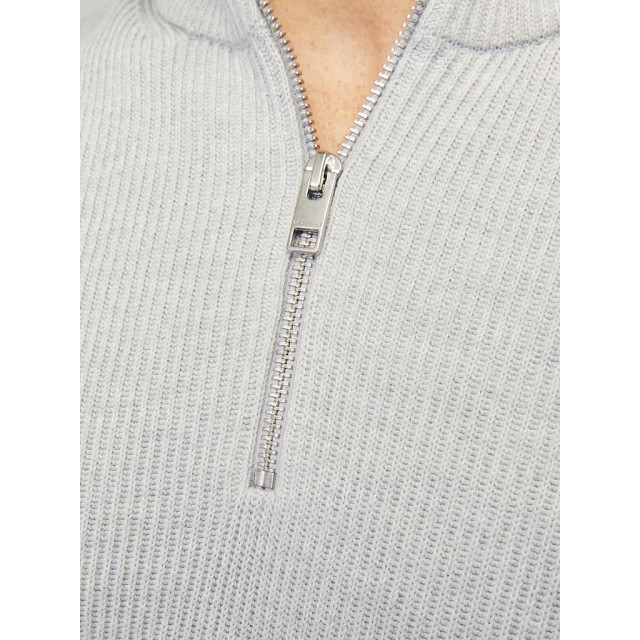 Jack & Jones jjeperfect knit half zip sn 12257773 light grey melange 05711.910.0016 large