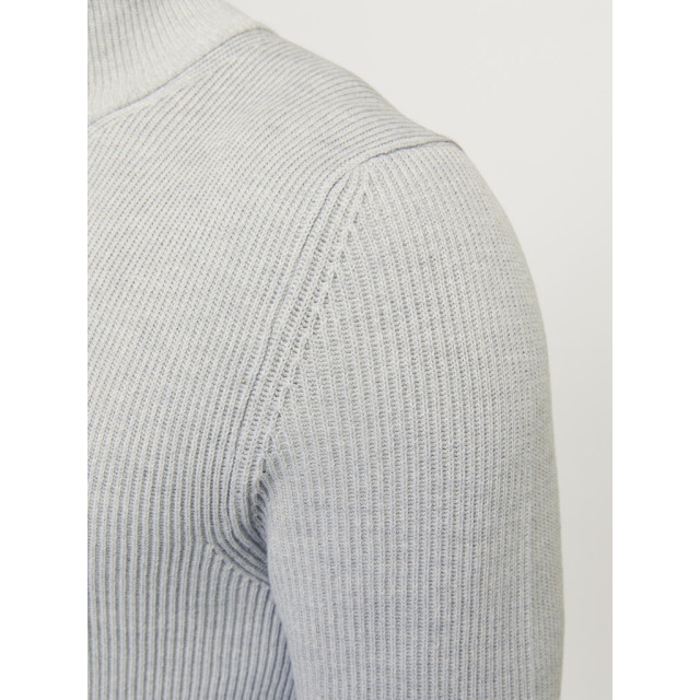 Jack & Jones jjeperfect knit half zip sn 12257773 light grey melange 05711.910.0016 large