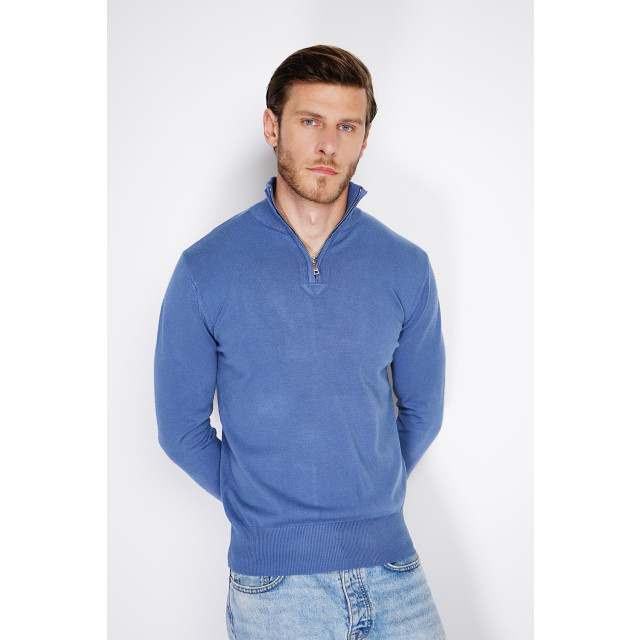 William de Faye Short zip jeans WFM125_Jeans Blue large