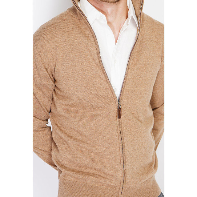 William de Faye Vest dark WFM146_Dark Camel large