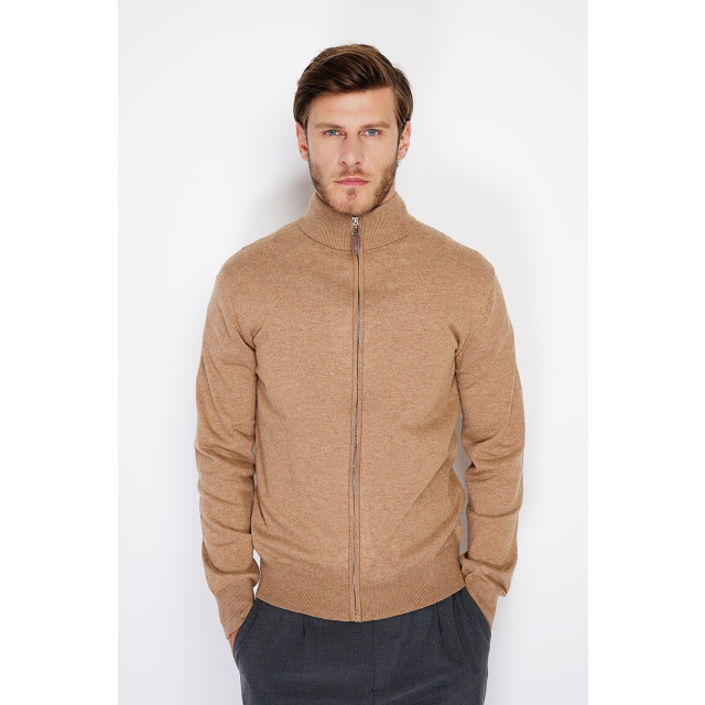 William de Faye Vest dark WFM146_Dark Camel large