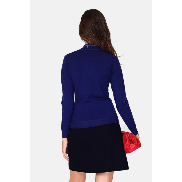 William de Faye Funnel neck blauw WF2407_BLEUNUIT large