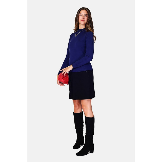 William de Faye Funnel neck blauw WF2407_BLEUNUIT large
