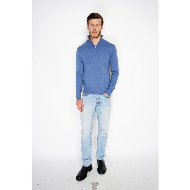 William de Faye Short zip jeans WFM125_Jeans Blue large
